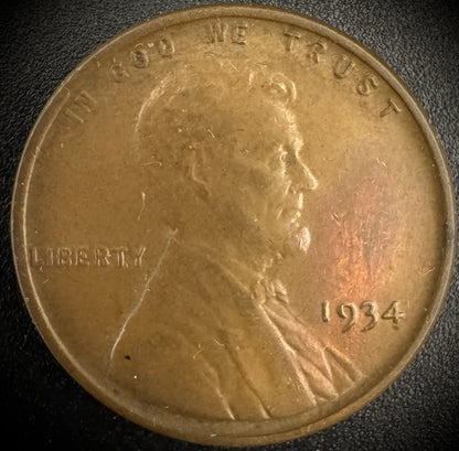 1934-P Lincoln Wheat Cent Uncirculated #30