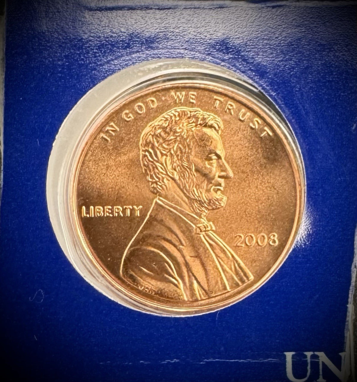 2008 Satin Finish Lincoln Memorial Cent P D Uncirculated 2 Coin Set From US Mint4
