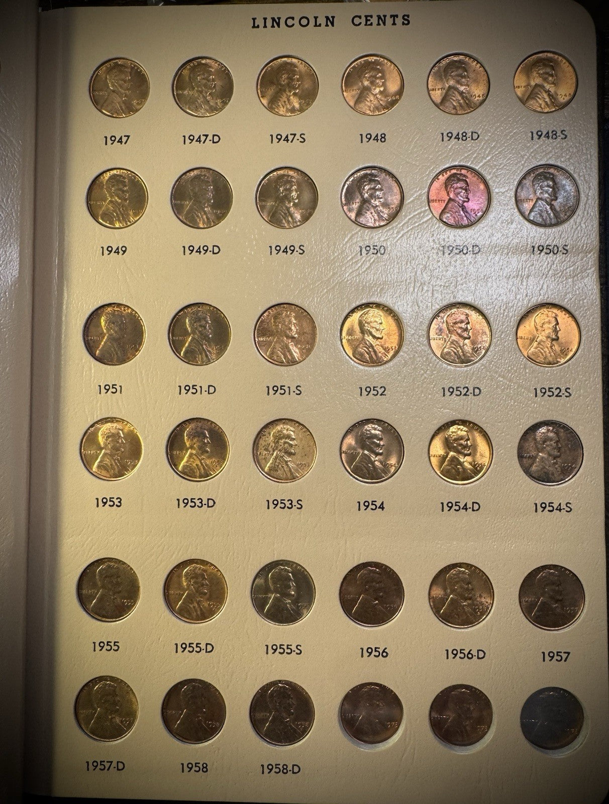 1909-2025 PDS Lincoln Cent PENNY Near COMPLETE Set 344 Coins KEYS PROOFS DANSCO7