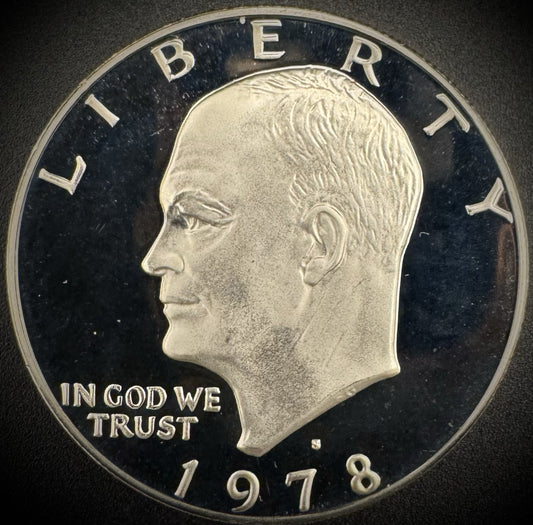 1978-S Eisenhower Dollar Clad GEM PROOF DEEP ULTRA CAMEO Coin0