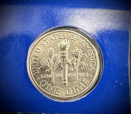 2010 P D Satin Finish Roosevelt Dime 2 Coin Lot From US Mint Uncirculated Set3