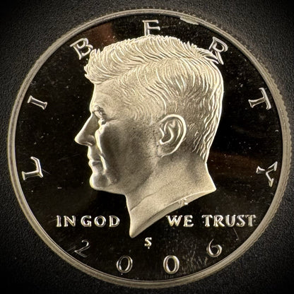 2006-S GEM PROOF Kennedy Half Dollar Clad 50C DEEP ULTRA CAMEO #10
