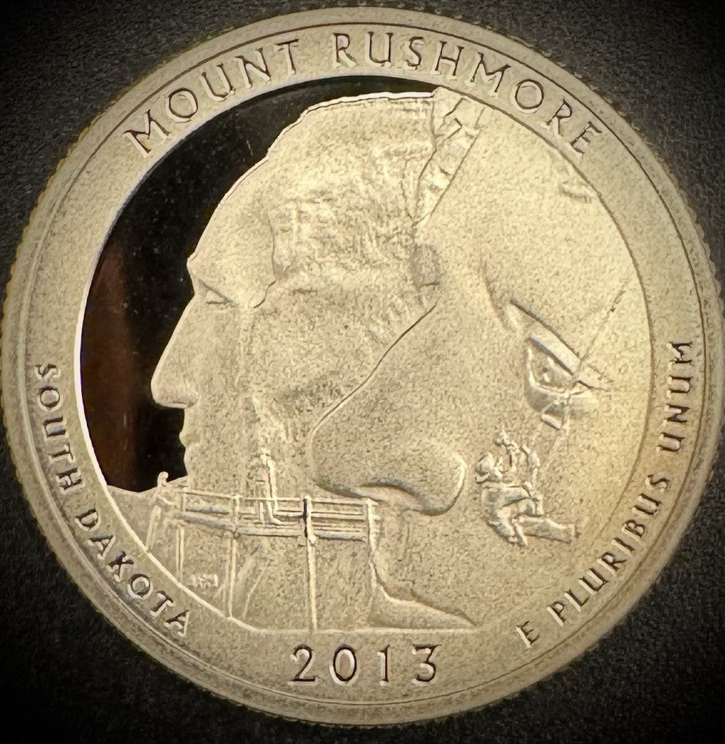 2013-S GEM PROOF America the Beautiful Mount Rushmore Clad Quarter 25C1