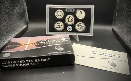 2011-S 90% SILVER America the Beautiful PROOF Quarter Set w 2011 US MINT Box COA0
