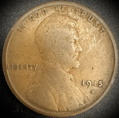 1915-D Lincoln Wheat Cent Penny #10