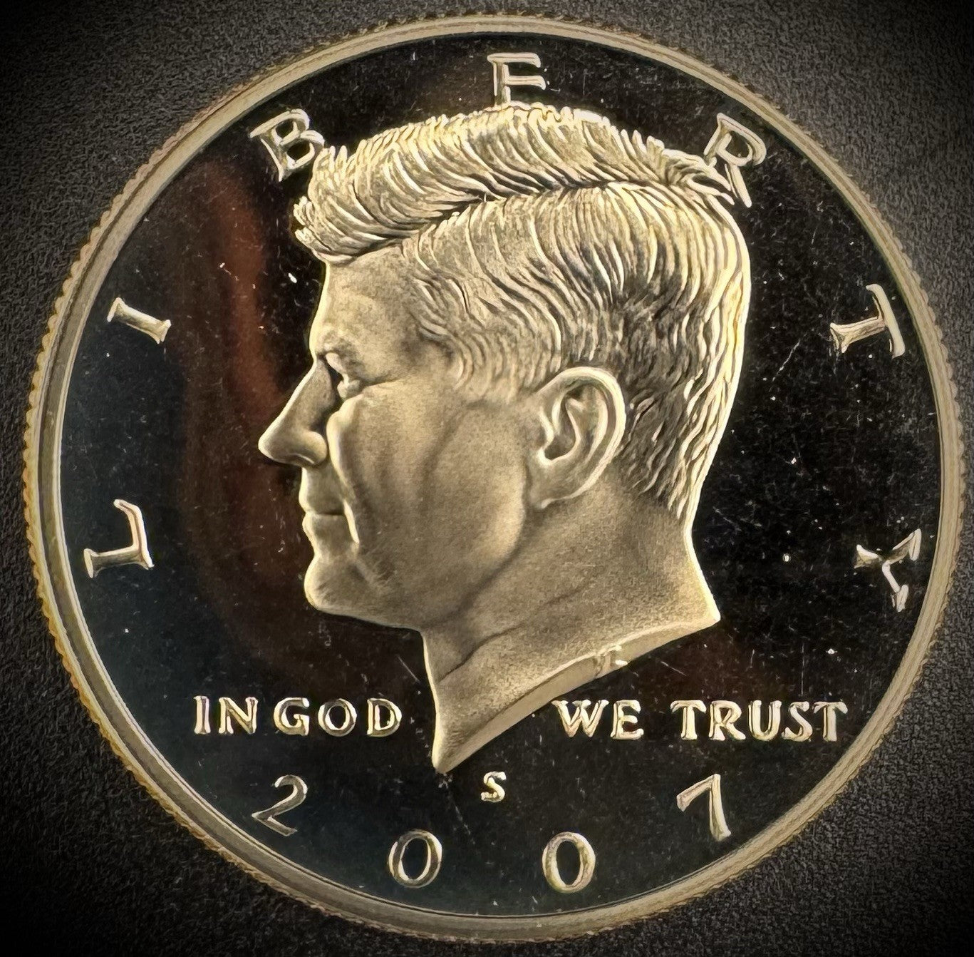 2007-S GEM PROOF Kennedy Half Dollar Clad 50C DEEP ULTRA CAMEO #20