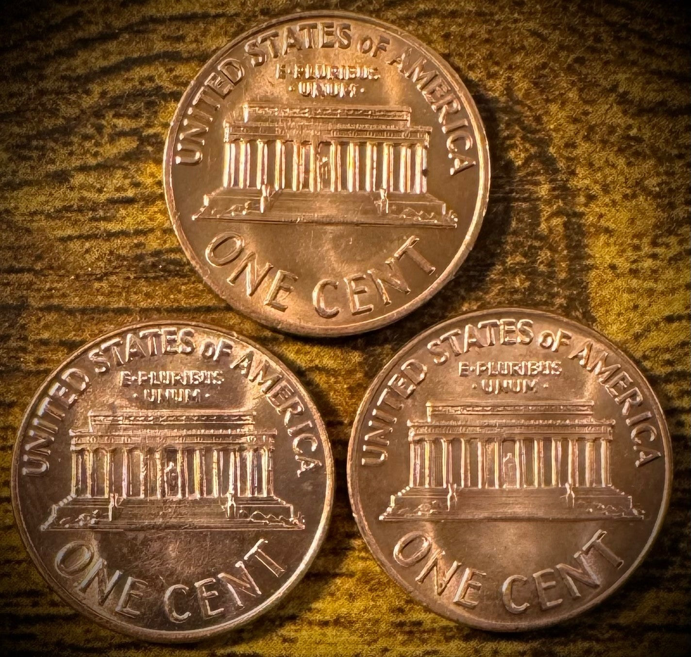 1972 Lincoln Memorial Cent P D S Uncirculated 3 Coin Lot From Original Rolls1