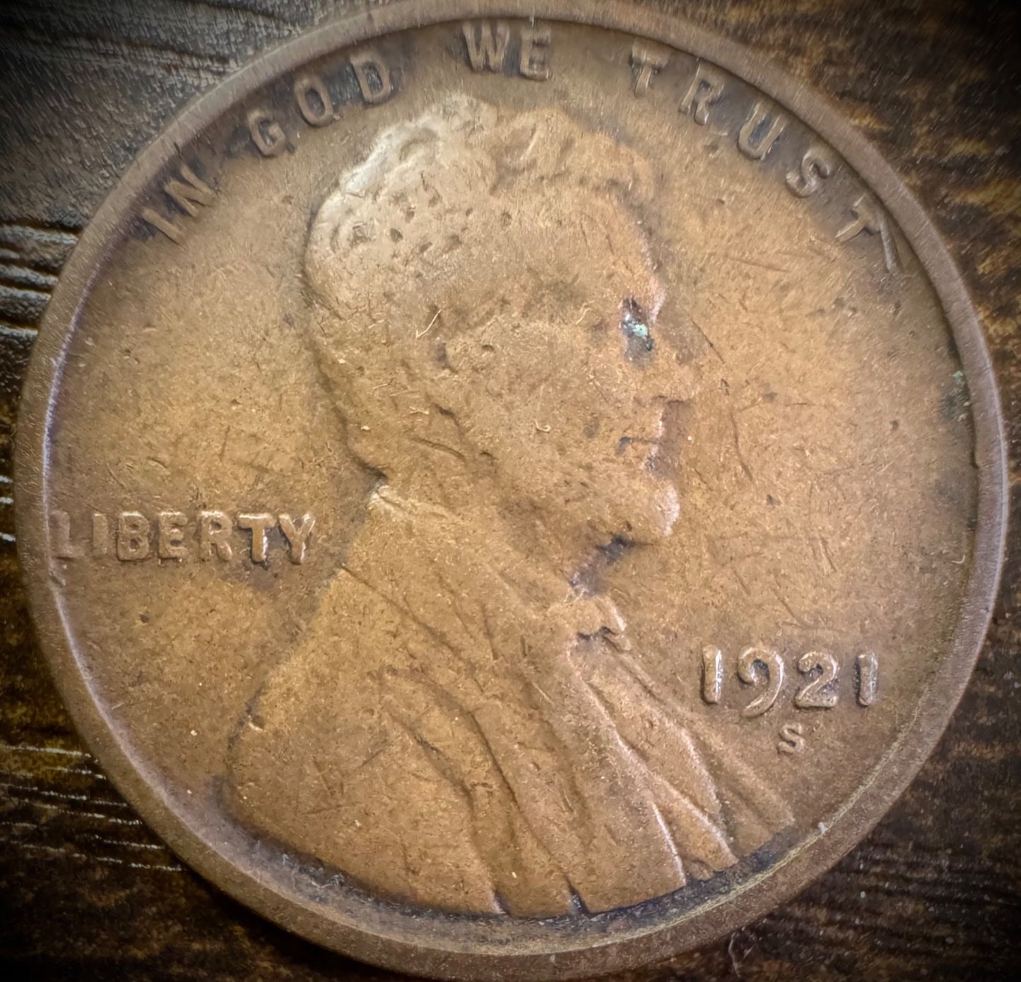 1921-S Lincoln Wheat Penny Cent #20