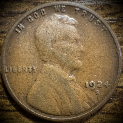 1924-S Lincoln Wheat Cent BETTER DATE0