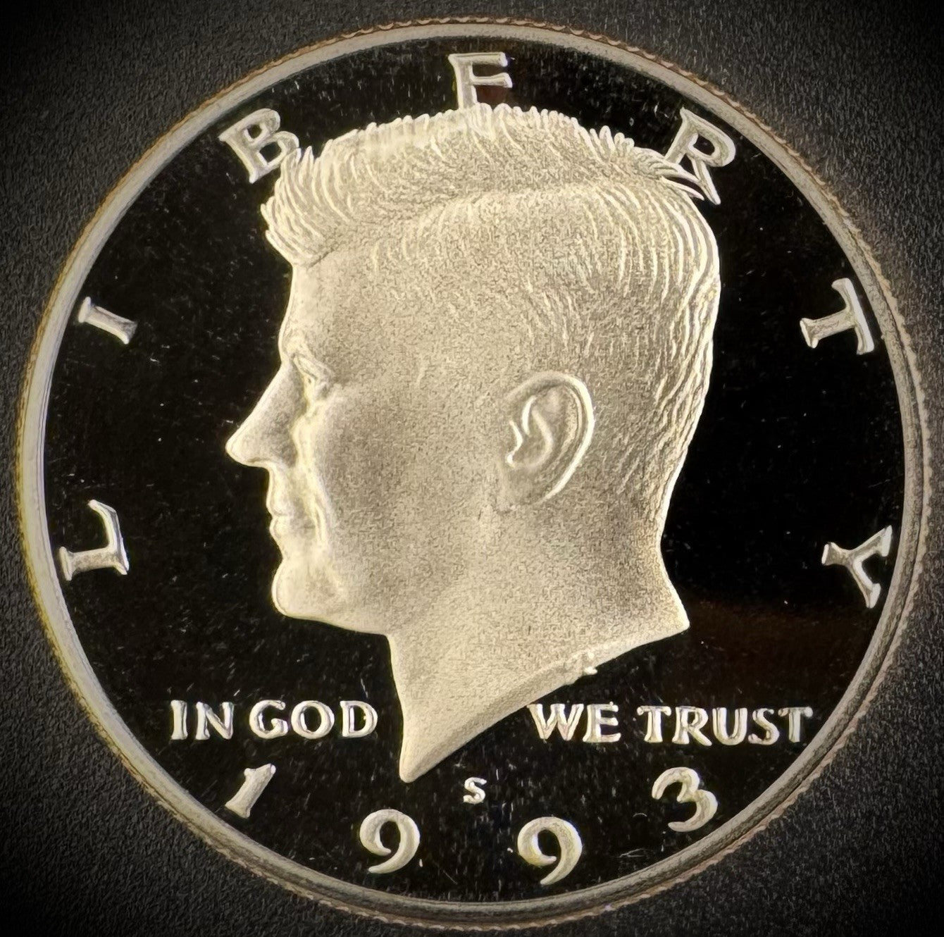 1993-S GEM PROOF Kennedy Half Dollar Clad 50C DEEP ULTRA CAMEO0