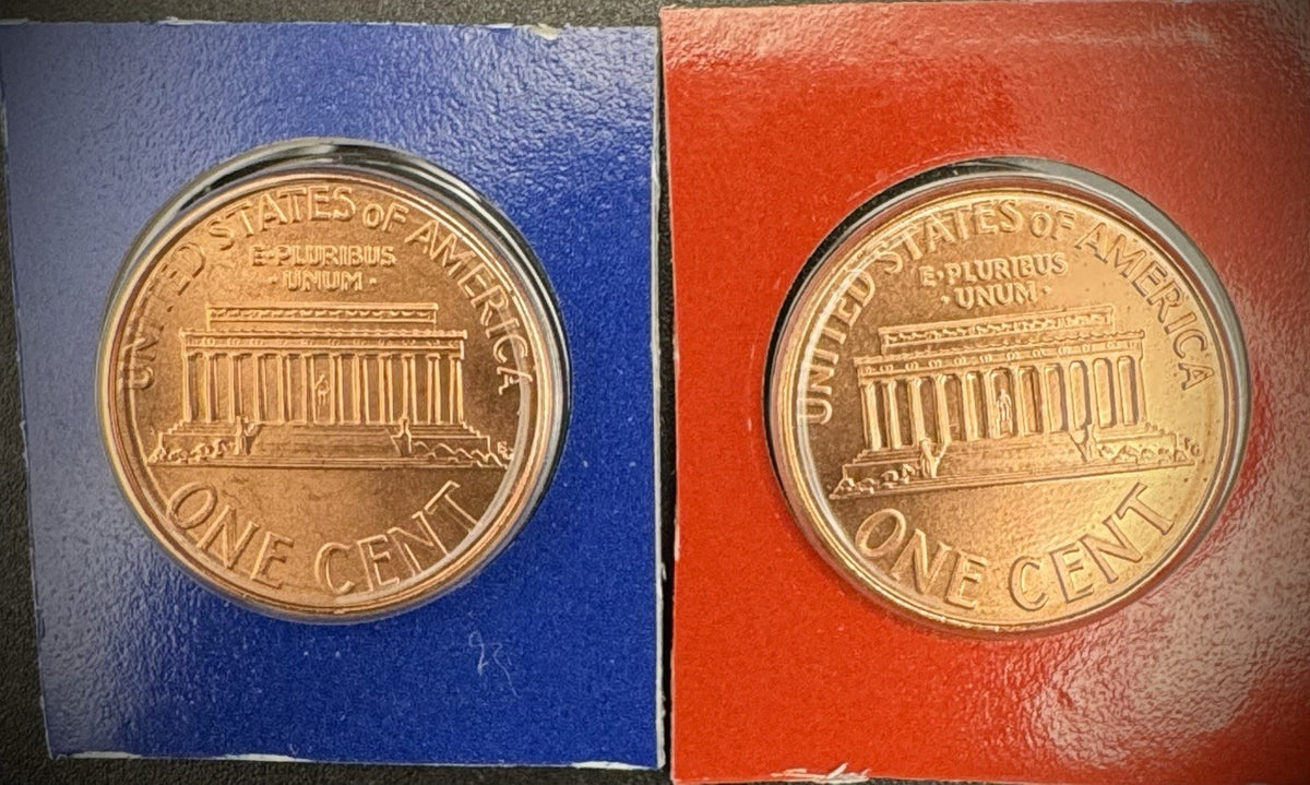 2007 Satin Finish Lincoln Memorial Cent P D Uncirculated 2 Coin Set From US Mint1