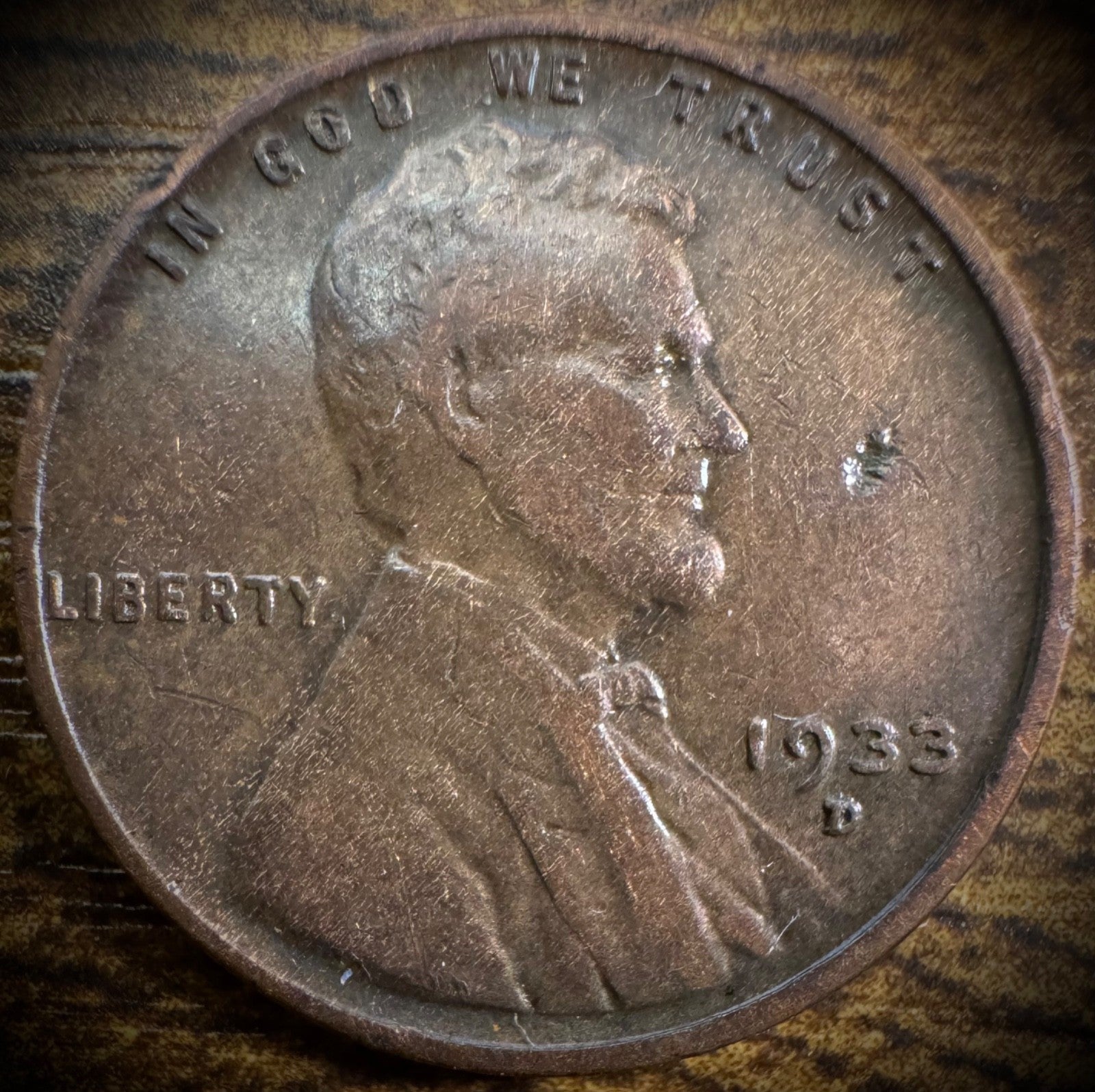1933-D Lincoln Wheat Cent Penny XF BETTER DATE #40