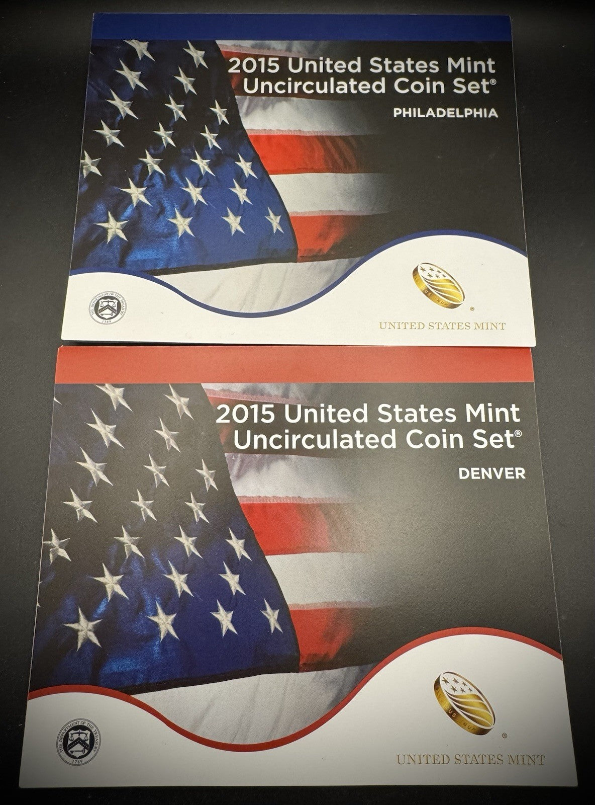 2015 P D US Mint Set Uncirculated 28 Coin Set Original Mint Packaging with COA0