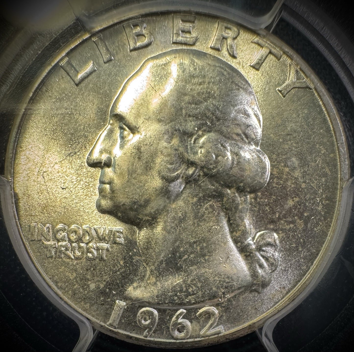 1962 Silver Washington Quarter PCGS MS64 BLAST WHITE2