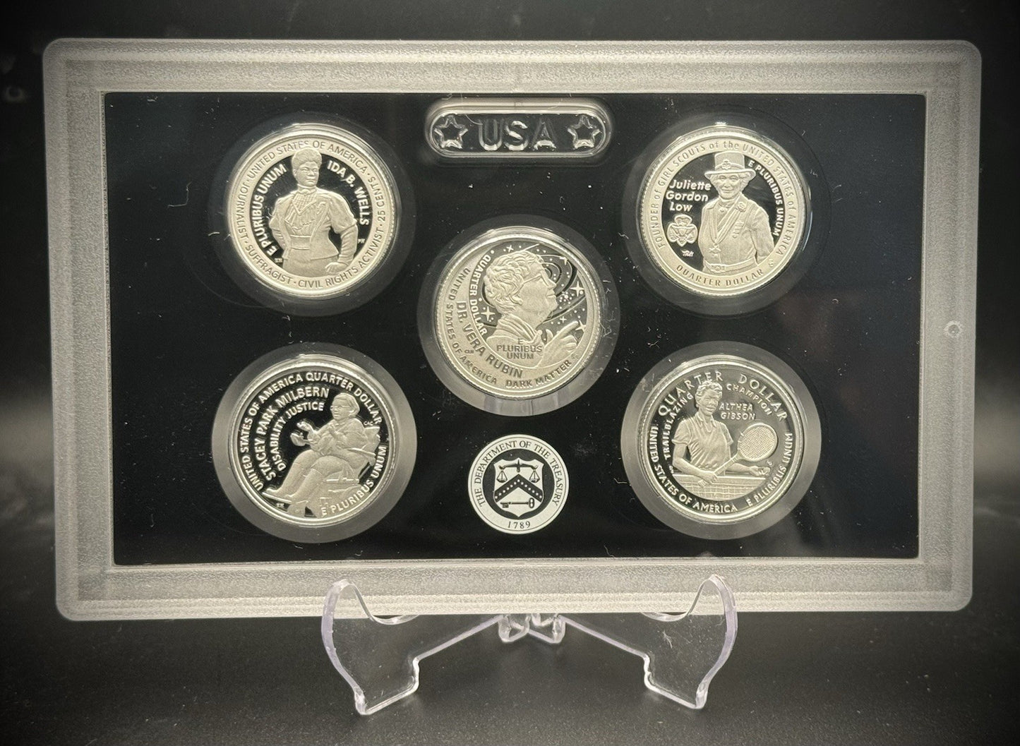 2025-S .999 SILVER America the Beautiful Quarter Set w 2025 US MINT Box COA1