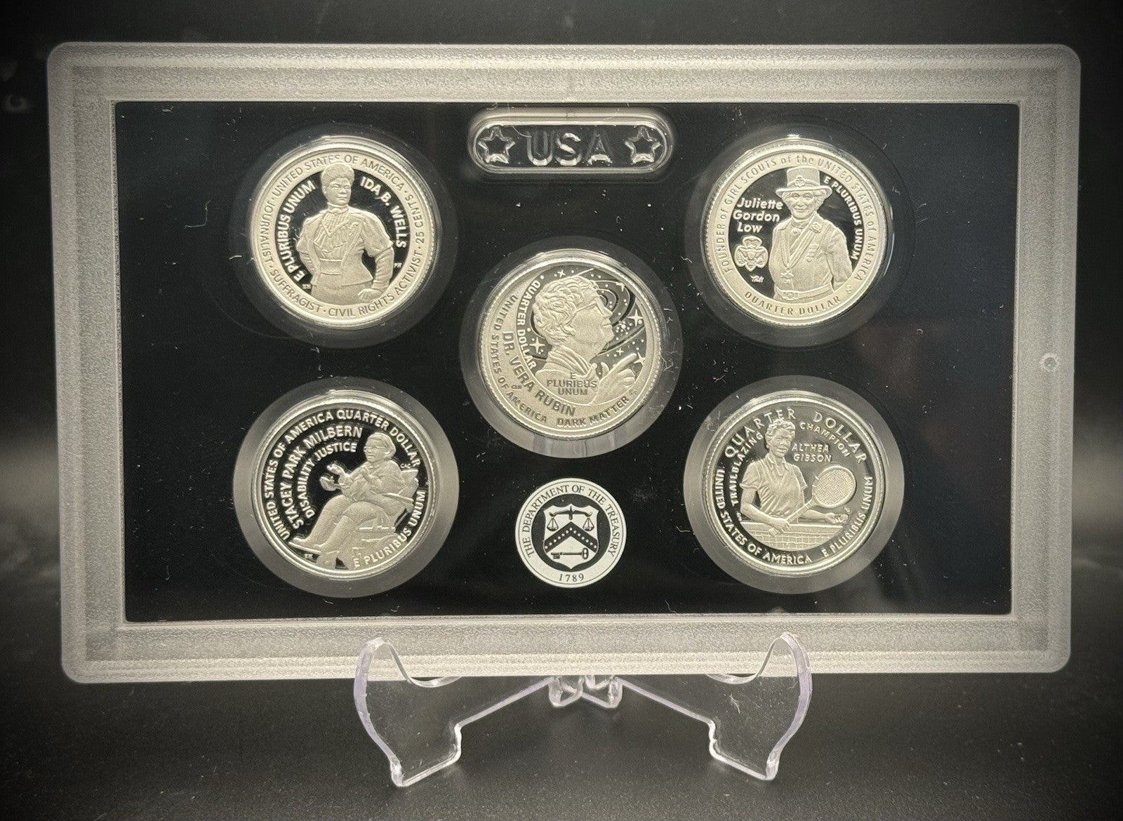 2025-S .999 SILVER America the Beautiful Quarter Set w 2025 US MINT Box COA1