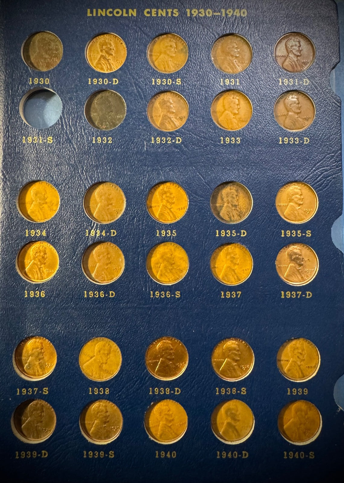 1909 VDB-1974 P D S Lincoln Cent Set NEAR Complete 165 Coins SEMI-KEYS Whitman10