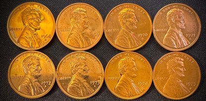 1968-2009-S PROOF Lincoln Memorial & Bicentennial Cent 45 Coin Set1