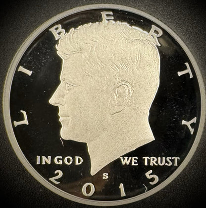 2015-S 90% SILVER GEM PROOF Kennedy Half Dollar 50C .900 Fine0