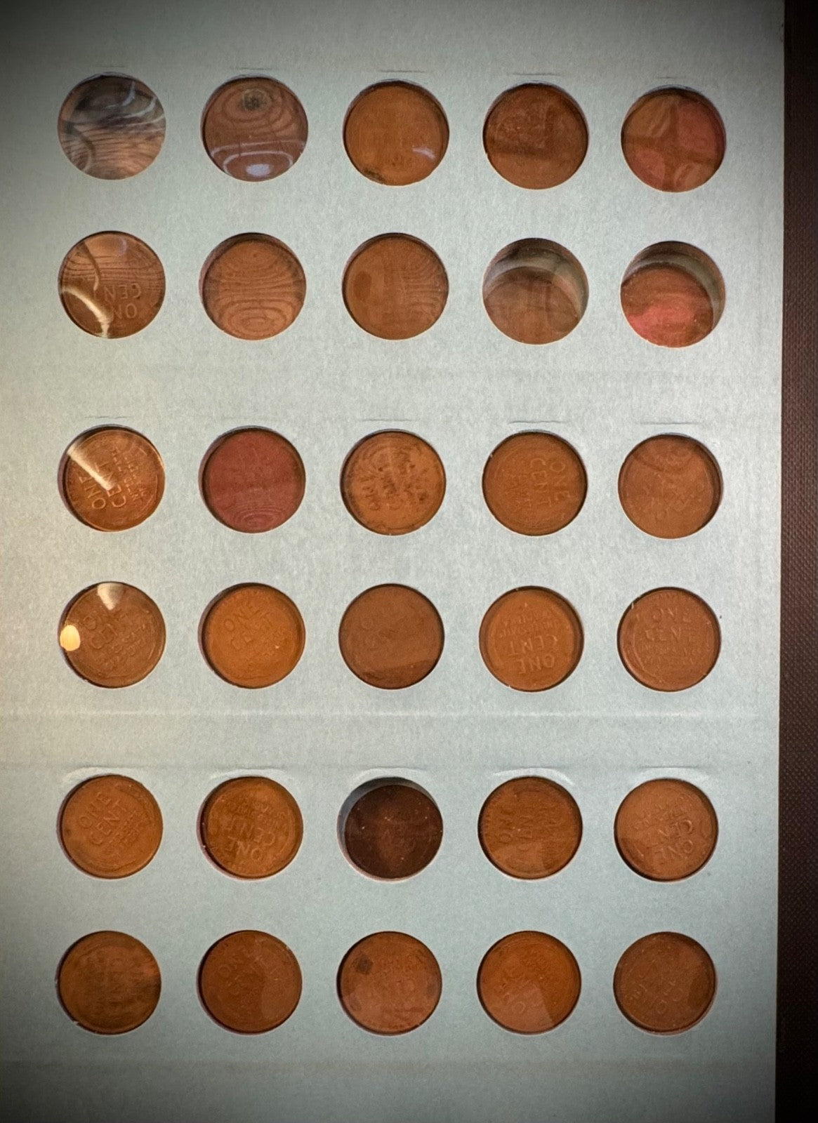 1909 VDB-1962 P D S Lincoln Wheat Cent Penny Partial Set 124 Coins Mehrig Album7