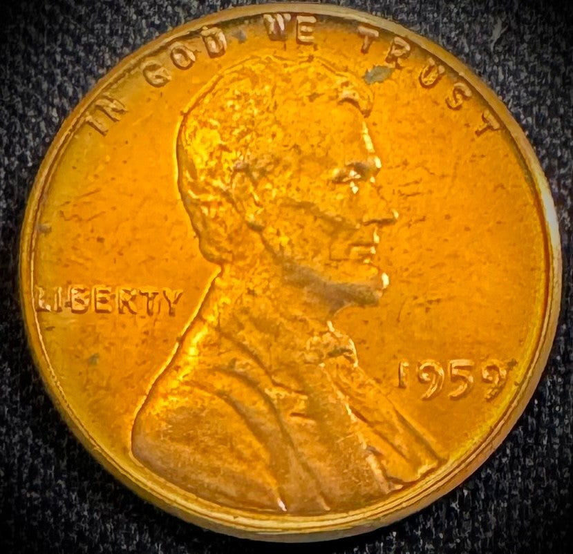1959 P Lincoln Memorial Cent BU SEE VIDEO End Roll 1