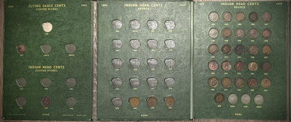 1857-1909 Flying Eagle Indian Head Cent Collection 29 Coins Starter Set Whitman1