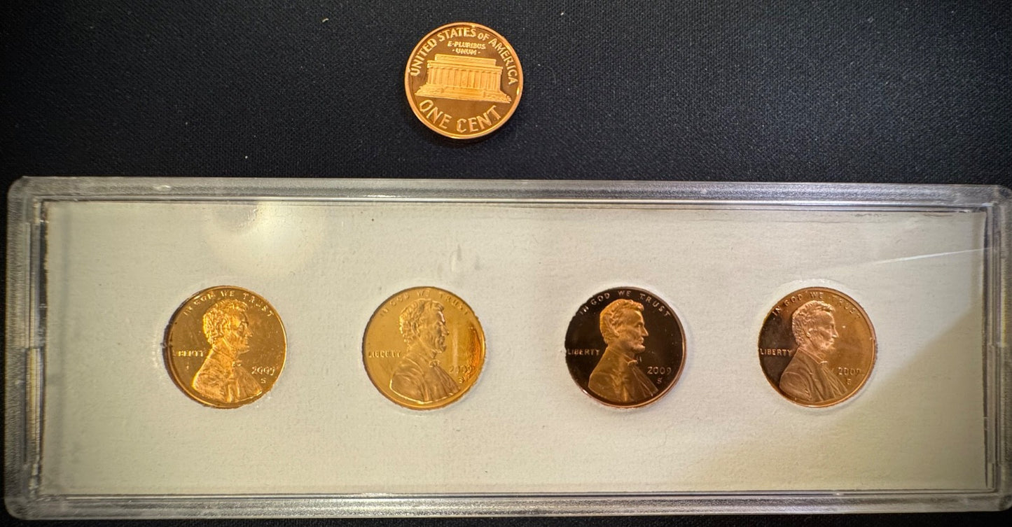1968-2009-S PROOF Lincoln Memorial & Bicentennial Cent 45 Coin Set12