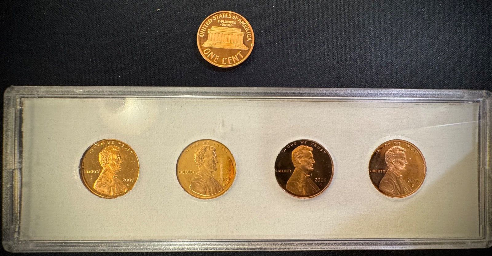 1968-2009-S PROOF Lincoln Memorial & Bicentennial Cent 45 Coin Set12