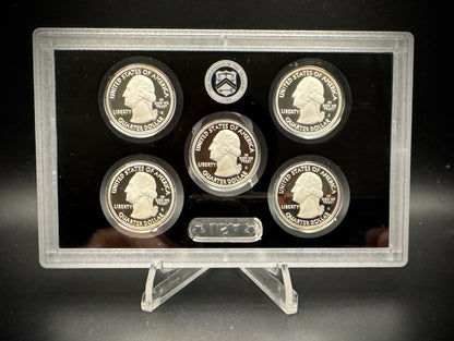 2016-S 90% SILVER America the Beautiful PROOF Quarter Set w 2016 US MINT Box COA2