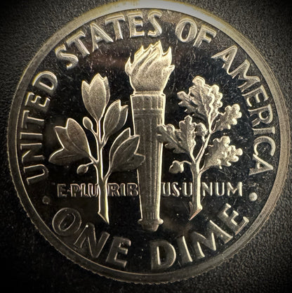 1973-S PROOF Roosevelt Dime 10C Clad DEEP CAMEO Coin From US Mint Proof Set1