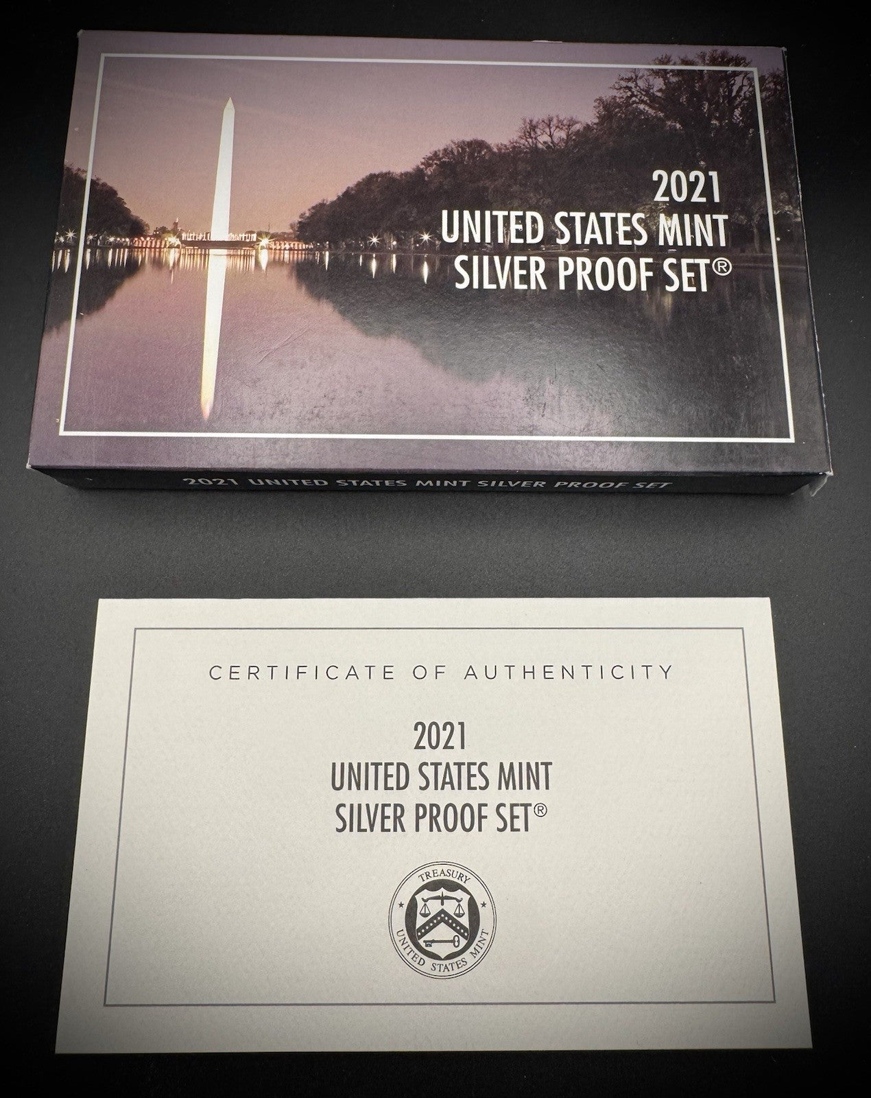 2021-S .999 SILVER Crossing The Delaware Quarter Set w 2021 US MINT Box COA3