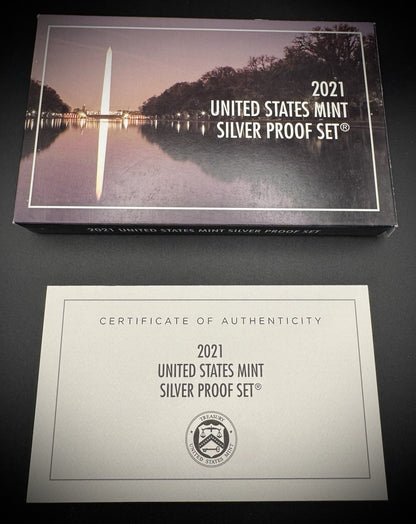 2021-S .999 SILVER Crossing The Delaware Quarter Set w 2021 US MINT Box COA3