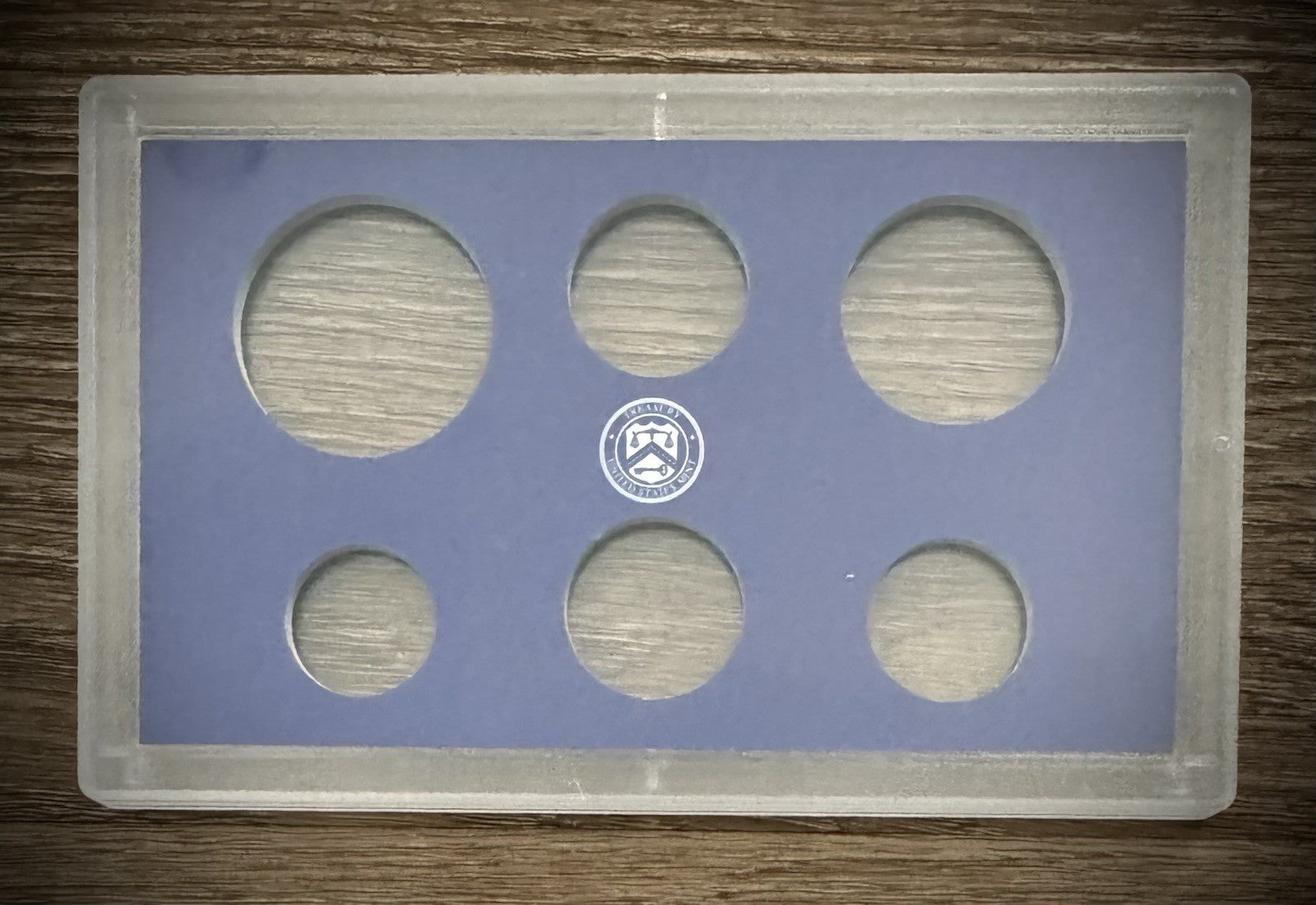 Blue Empty Plastic Case Holds 6 Coins Lot of 10 From US MINT Proof Sets2