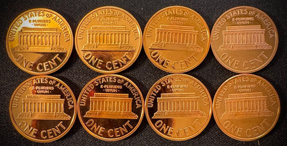 1968-2009-S PROOF Lincoln Memorial & Bicentennial Cent 45 Coin Set10