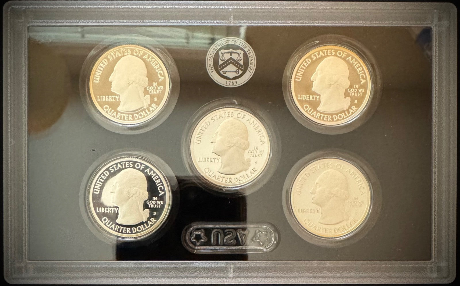 2016-S 90% .900 SILVER America the Beautiful Quarter Set w 2016 US MINT Box COA2