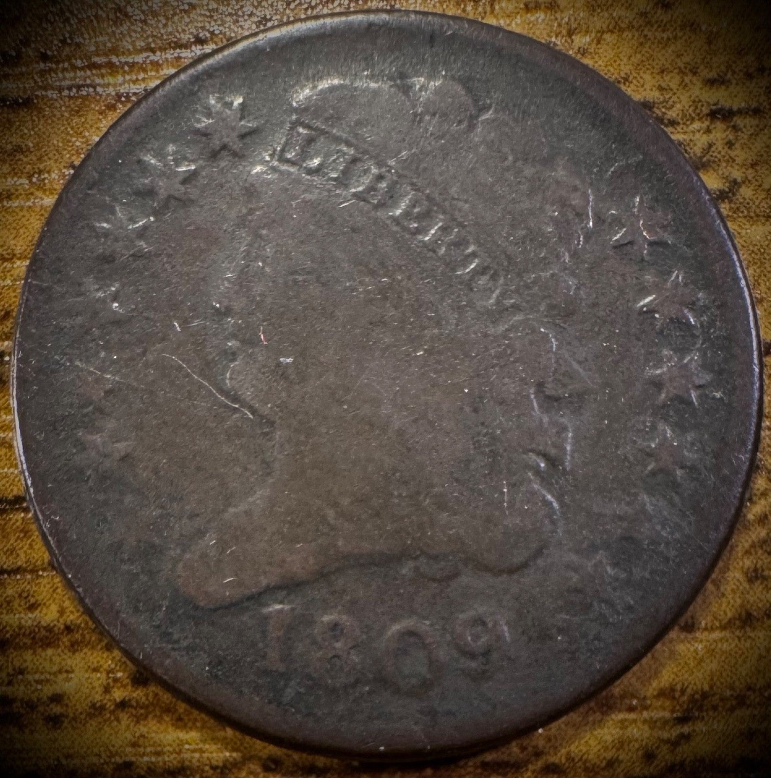 1809 1/2C Half Cent Classic Head Copper Obsolete Denomination First Year of Type0