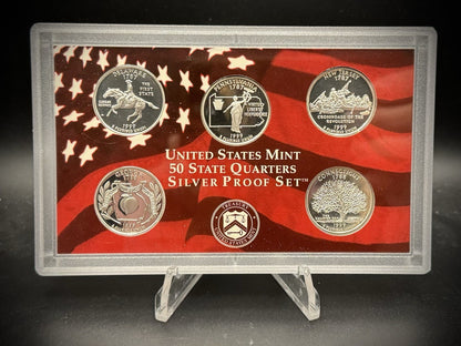 1999-S 90% SILVER America the Beautiful PROOF Quarter Set w 1999 US MINT Box COA1