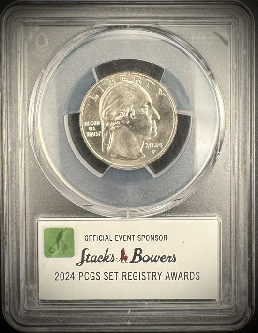 2024-P Dr Mary Edwards Walker Quarter Stacks Bowers PCGS SET REGISTRY AWARDS1