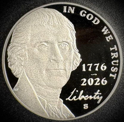 2026-S Jefferson Nickel GEM PROOF DEEP ULTRA CAMEO Coin0