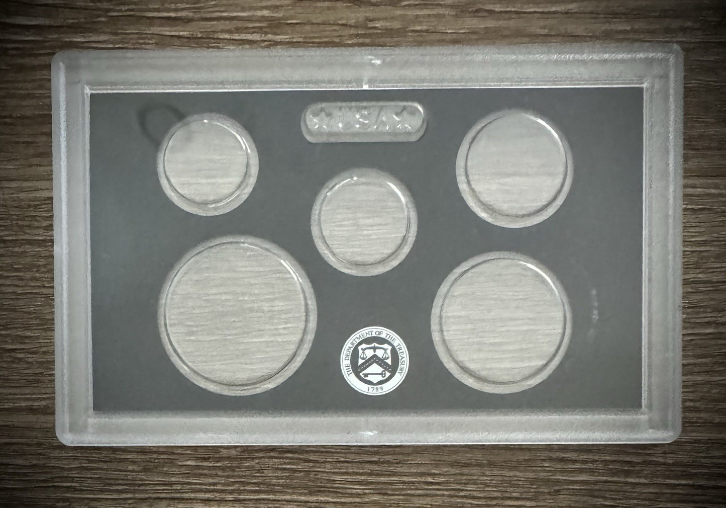 Black Empty Plastic Case Holds 5 Coins Lot of 10 From US MINT Silver Proof Sets2