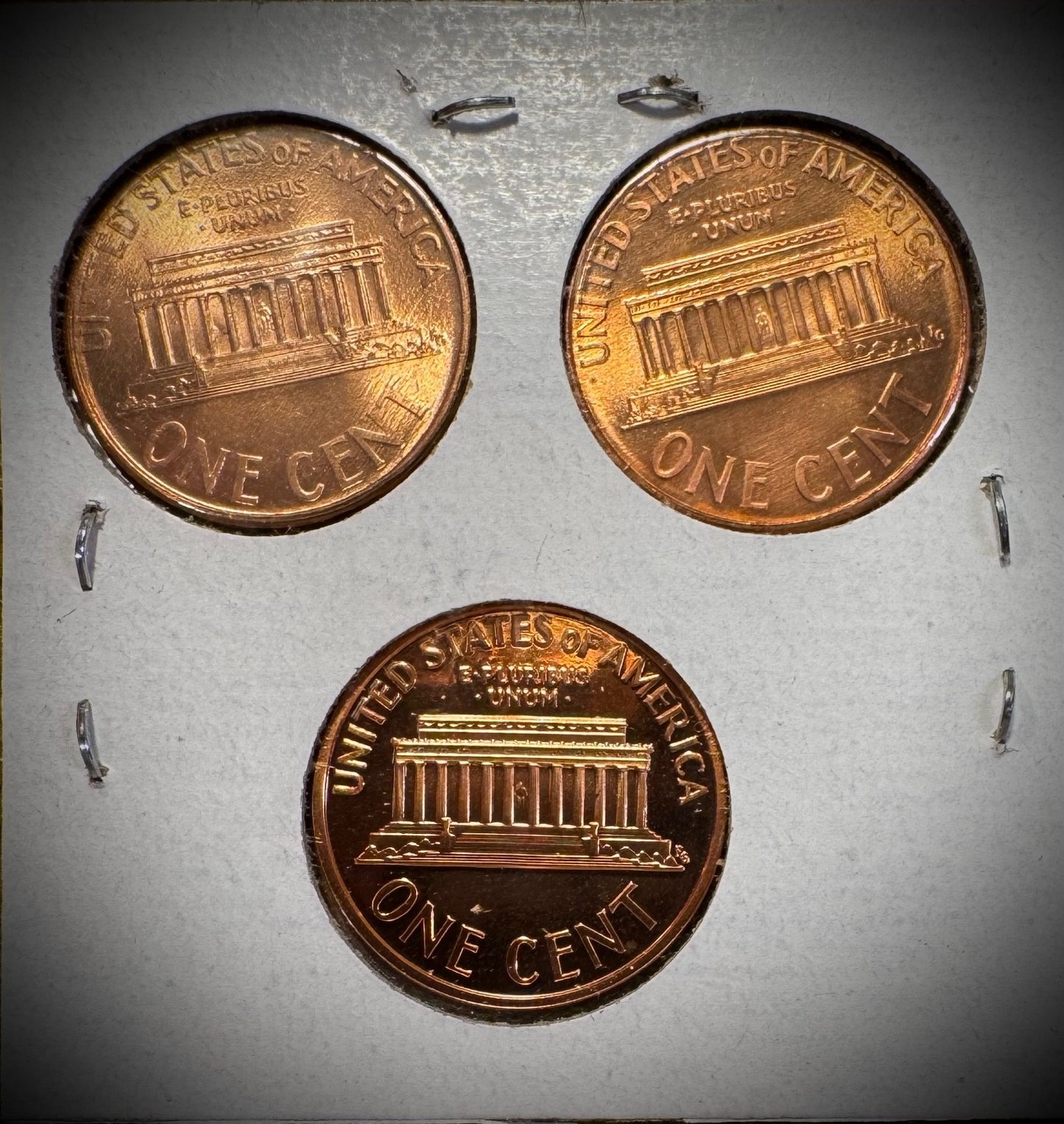 1999 P D S Lincoln Memorial Cent UNCIRCULATED + PROOF 3 Coin Lot1