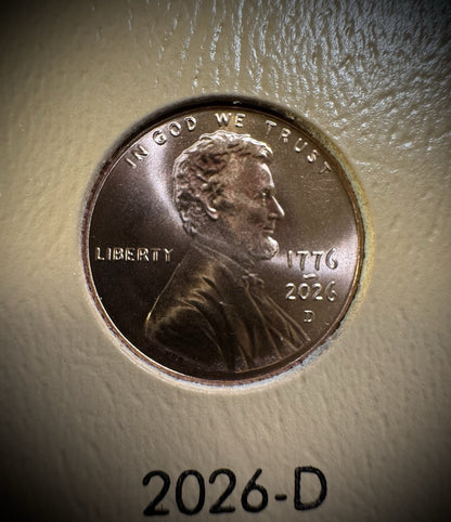 2010-2026 P D Lincoln Shield Cent Penny COMPLETE 34 Coin Set in NEW Dansco 71043