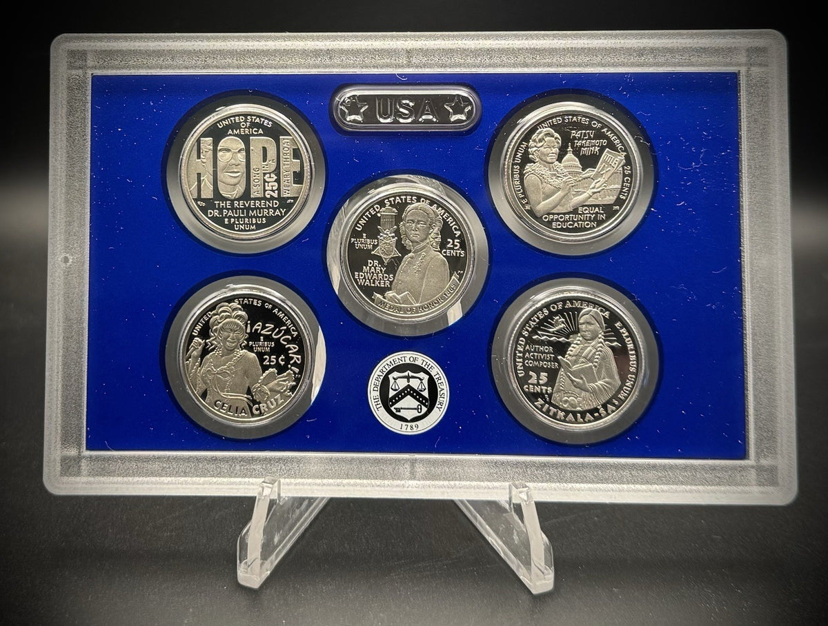 2024-S American Women Quarter GEM PROOF Clad 5 Coin Set From US MINT Proof Set0
