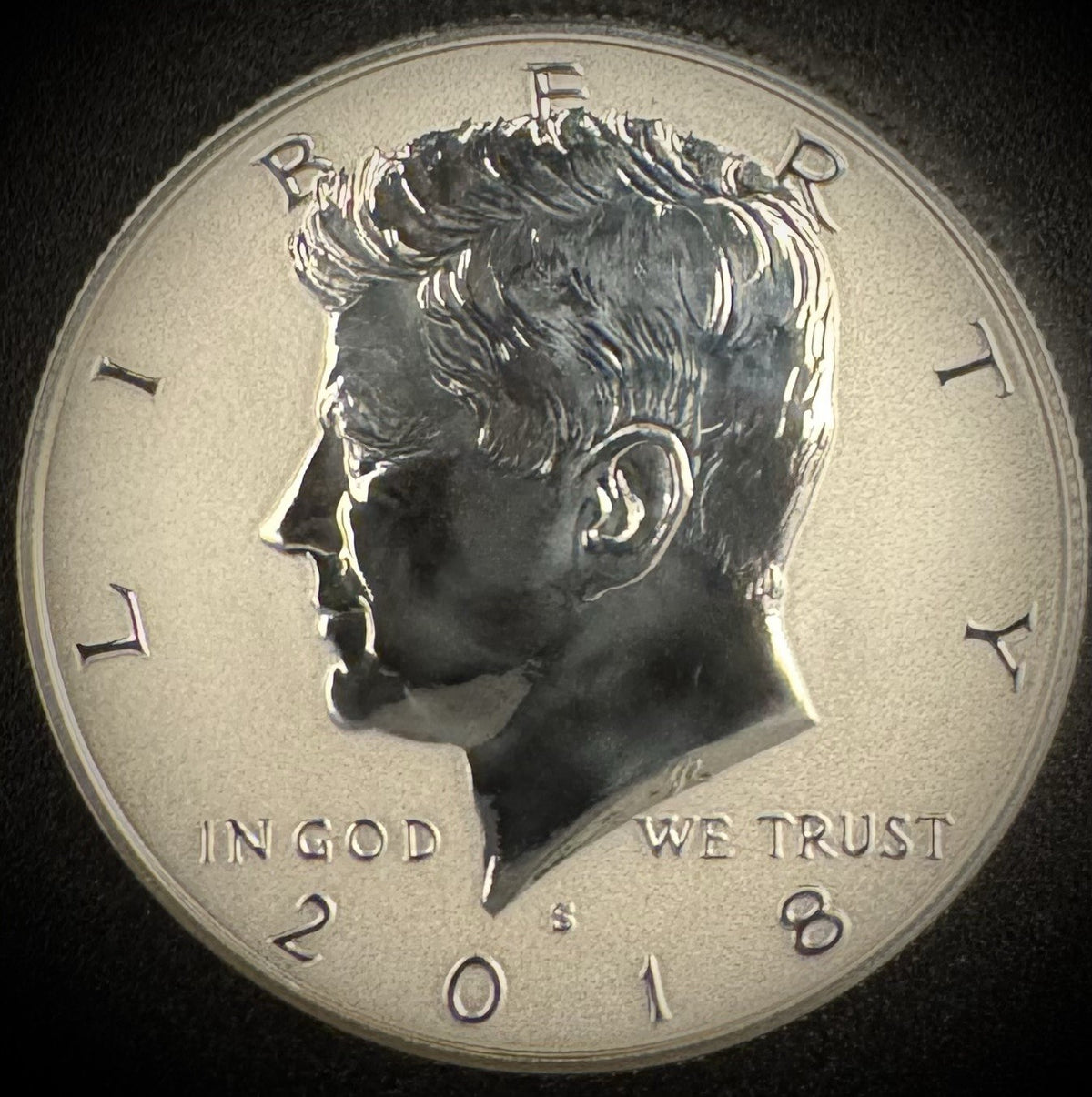 2018-S GEM REVERSE PROOF Kennedy 90% SILVER Half Dollar 50C DEEP ULTRA CAMEO0
