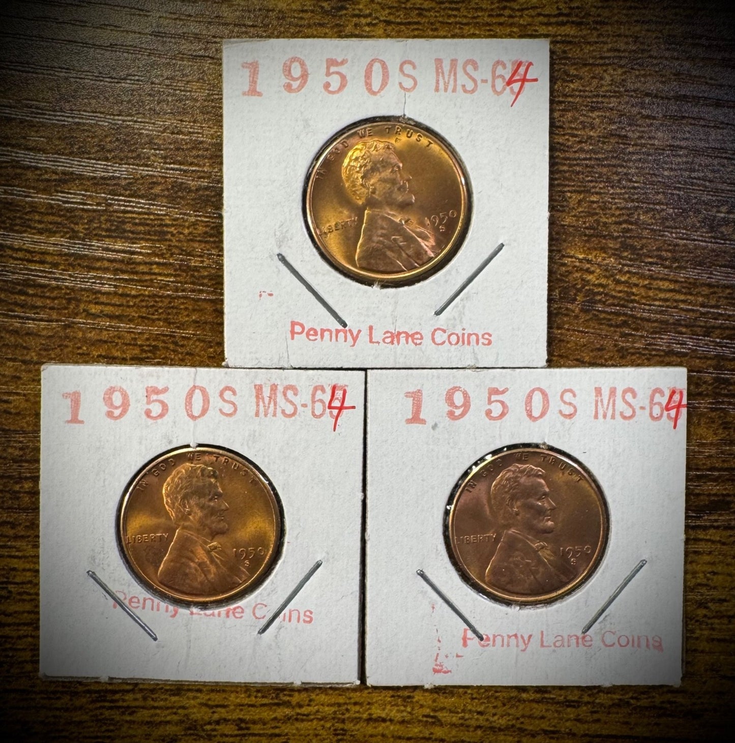 Lincoln Wheat Cent 1945-S 1950-S 1951-D 1953-D 1954-D&S 41 Coin Overstock Lot3