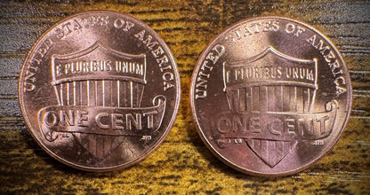 2021 Lincoln Shield Cent P D Uncirculated BU 2 Coin Lot From Original Rolls1
