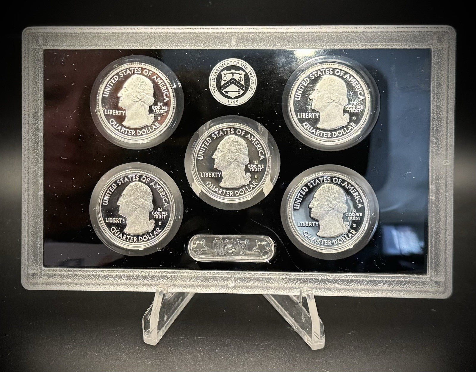 2014-S 90% .900 SILVER America the Beautiful Quarter Set w 2014 US MINT Box COA2