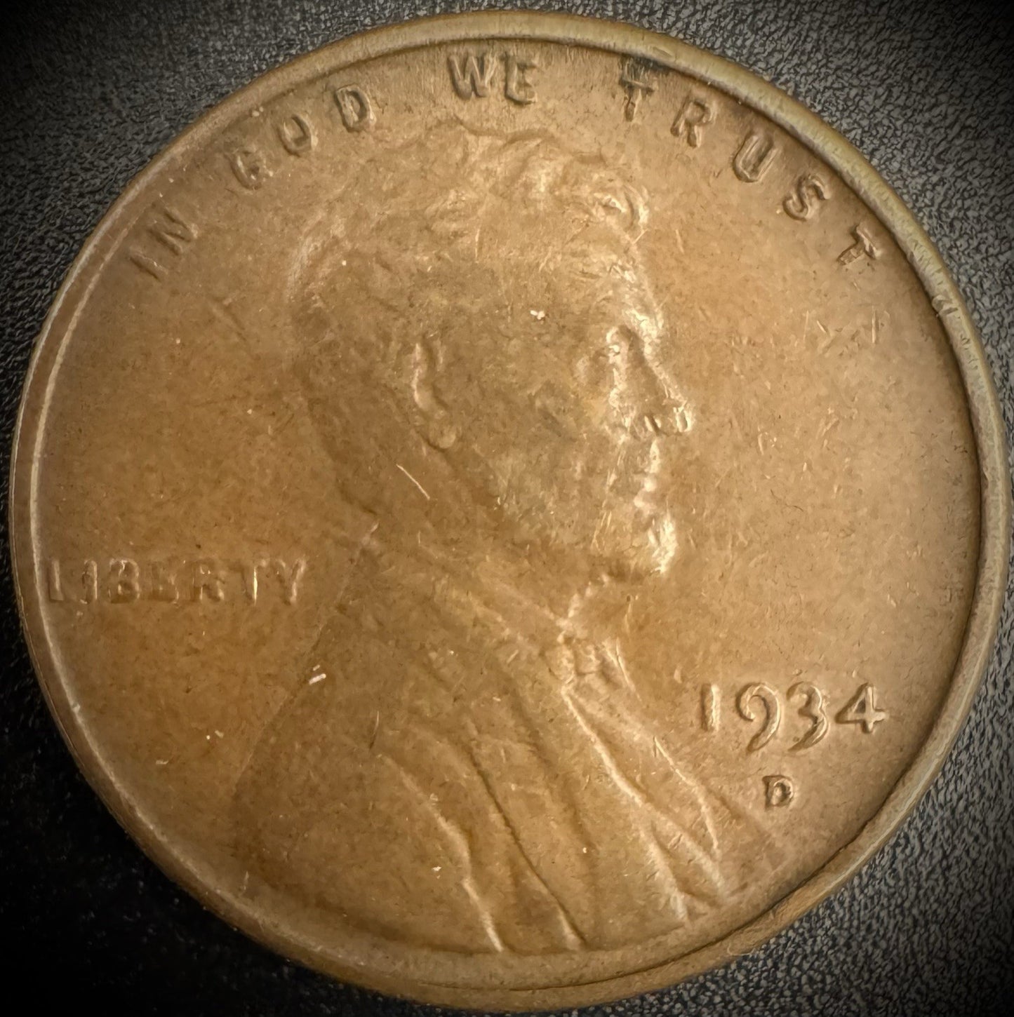 1934-D Lincoln Wheat Cent Penny0