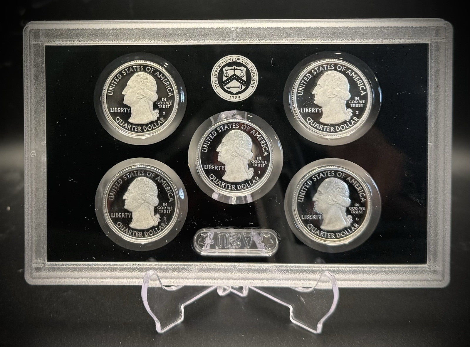 2019-S .999 SILVER America the Beautiful Quarter Set w 2019 US MINT Box COA0