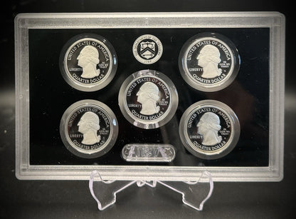 2019-S .999 SILVER America the Beautiful Quarter Set w 2019 US MINT Box COA0